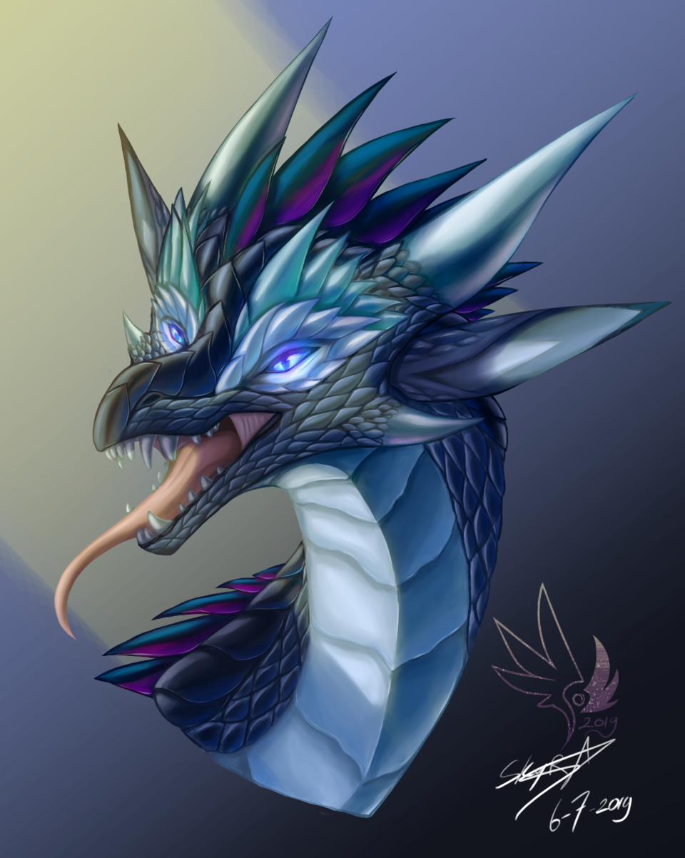 Realistic Dragon Skyra Illustrations Art Street