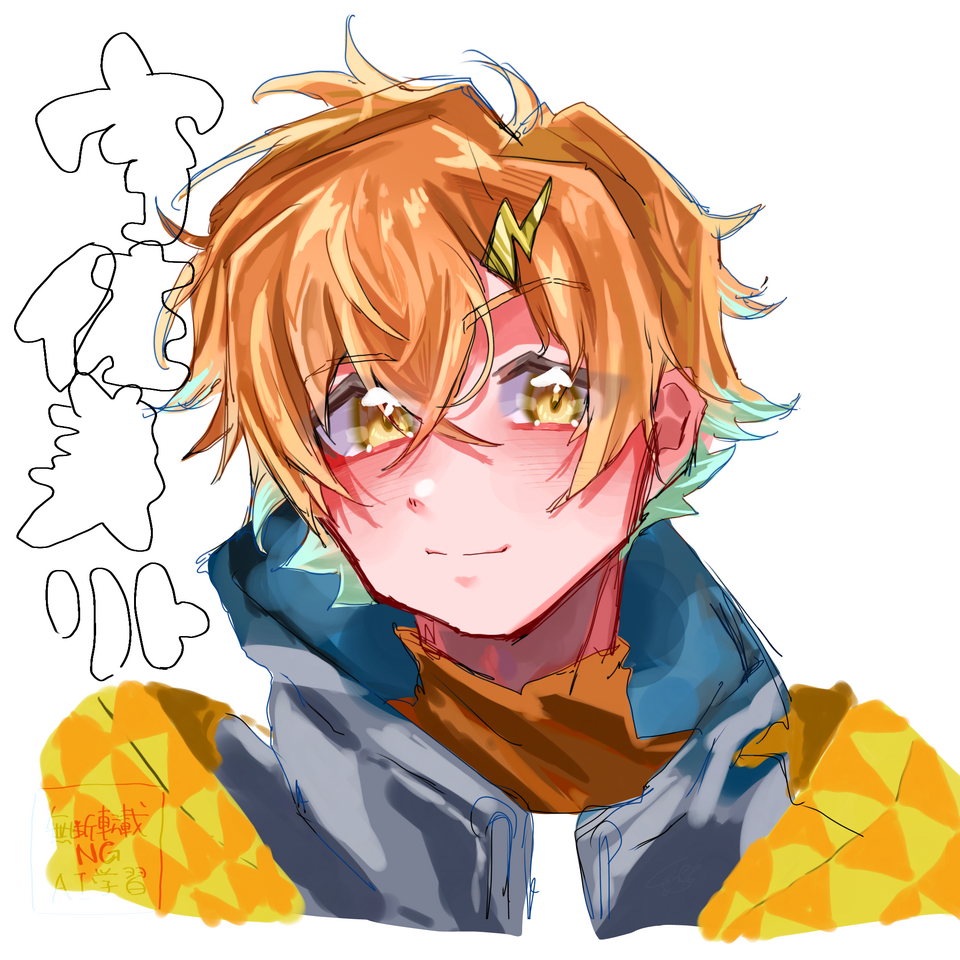 リクエスト１ Illust of しゃむ にじさんじ 宇佐美リト 伊波ライ