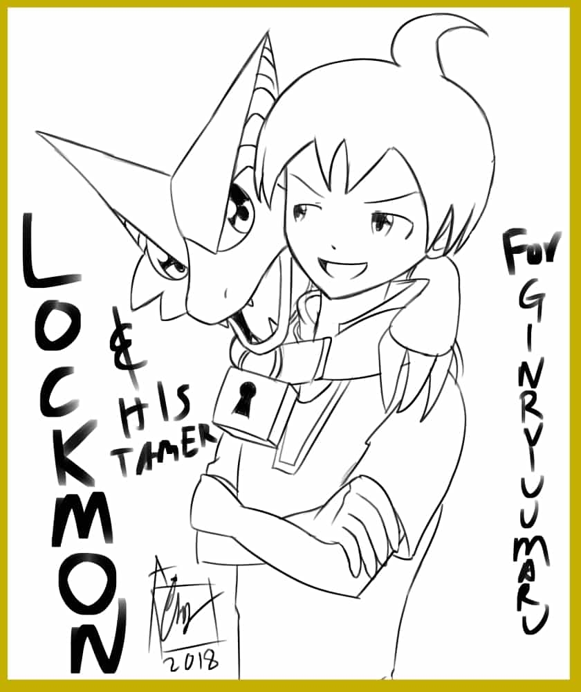 Lockmon And His Tamer For Ginryuumaru TheSlimyDude