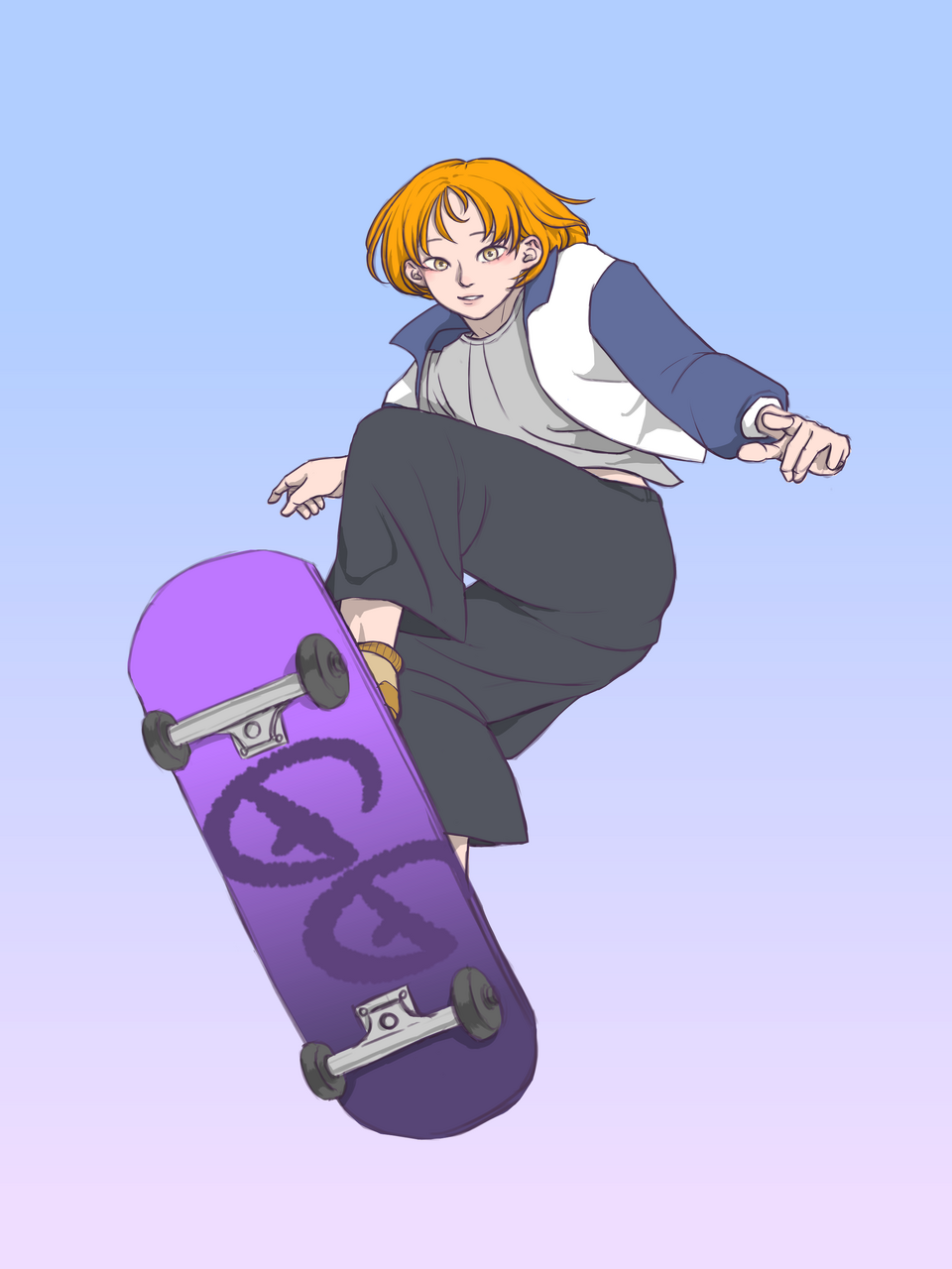 Skateboard Illust of ggirook medibangpaint