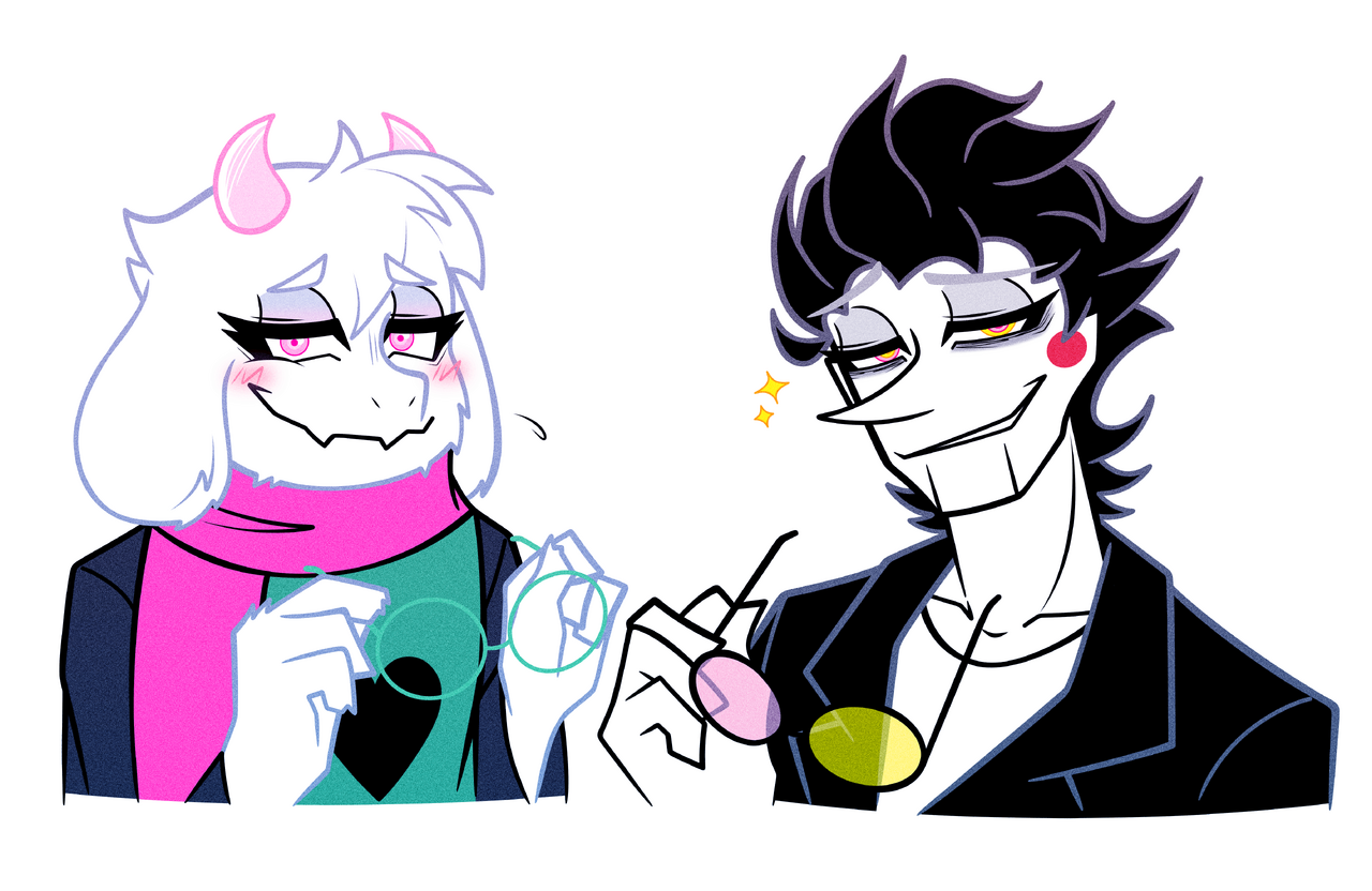 👓️ Illust of 𝔅𝔞𝔩𝔡𝔦 𝔅𝔞𝔩𝔡𝔦𝔪𝔬𝔯𝔢 Ralsei Deltarune Spamton