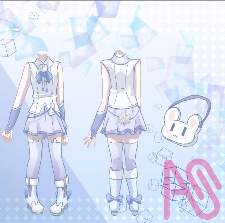 代理資料 Illust of ice rabbit girl blue original medibangpaint oc 夢幻 代理 代理資料 Icerabbit