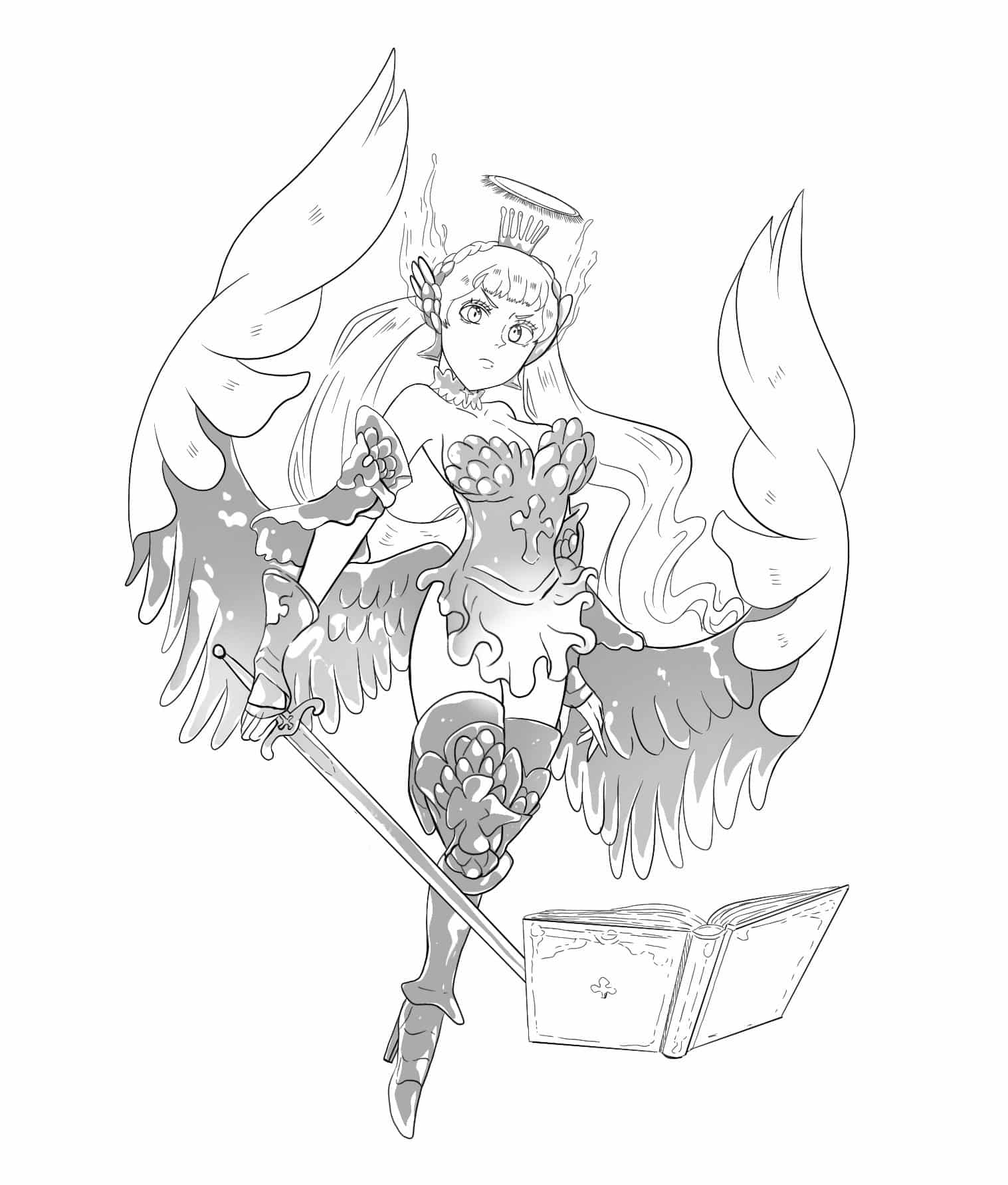 Noelle Saint Stage pinkykkat Illustrations ART street