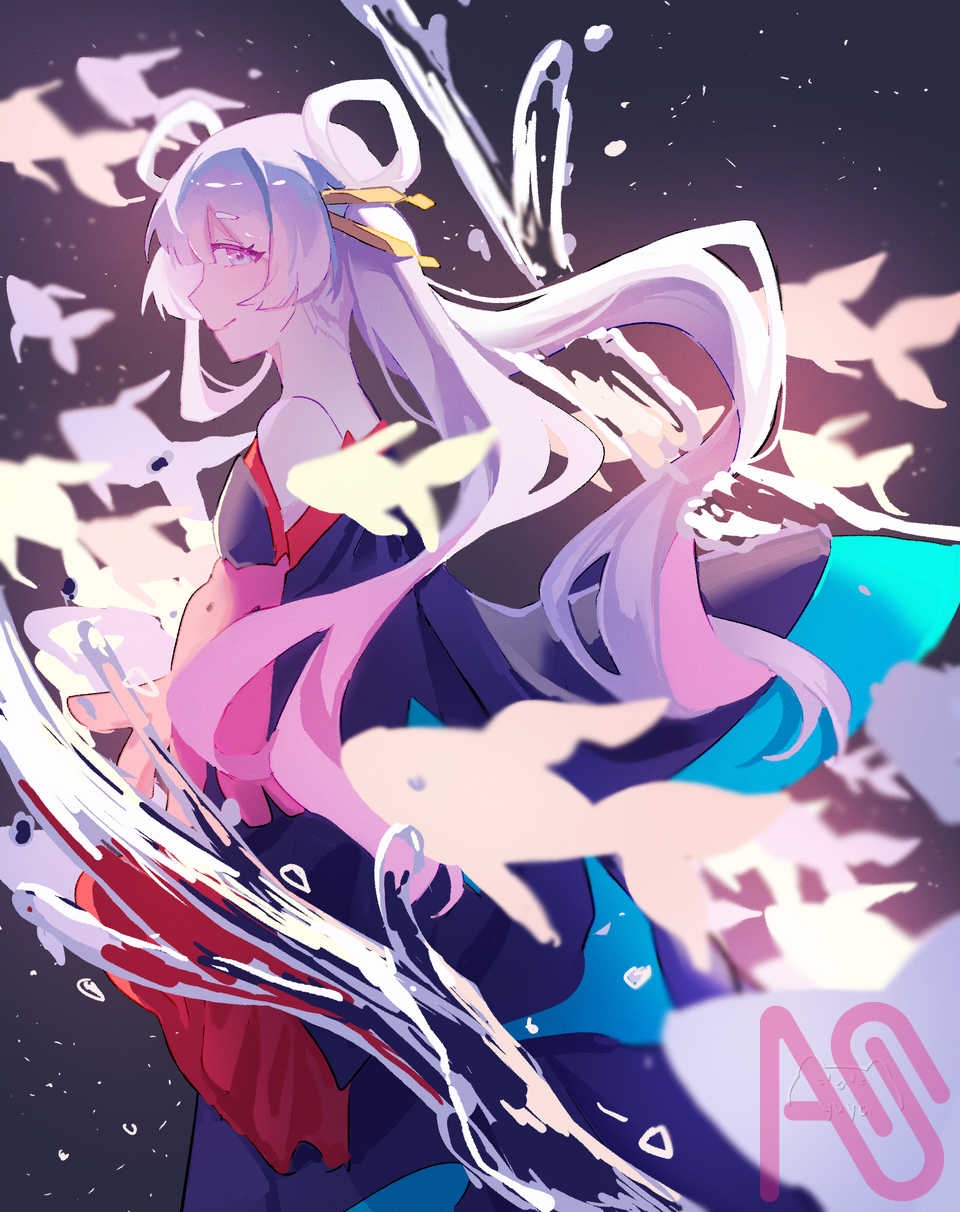 Yachiyo Illust of SkylenaArt CherryBlossomIllustrationCampaign illustration art anime