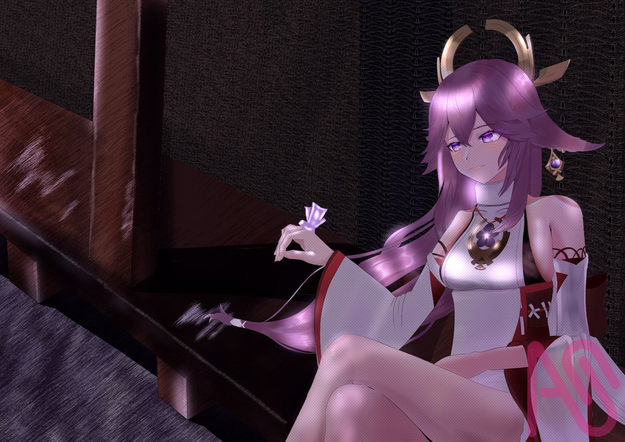 夜の訪れ Illust of マギル girl pink 神子 GenshinImpact