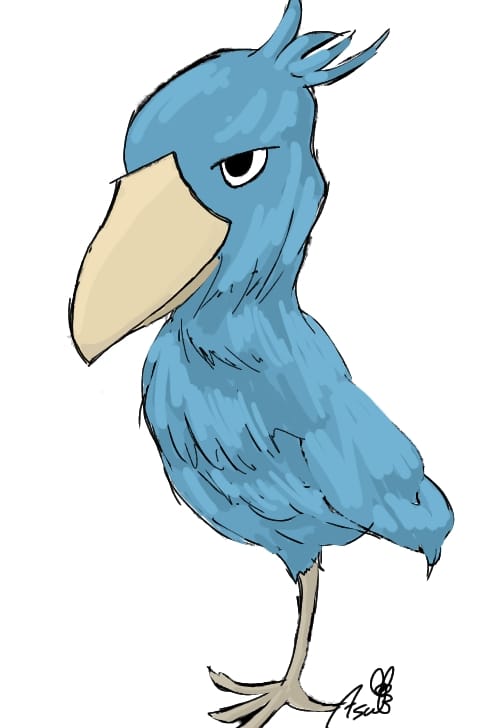 ハシビロコウ 月見里 일러스트 Art Street 아트 스트리트