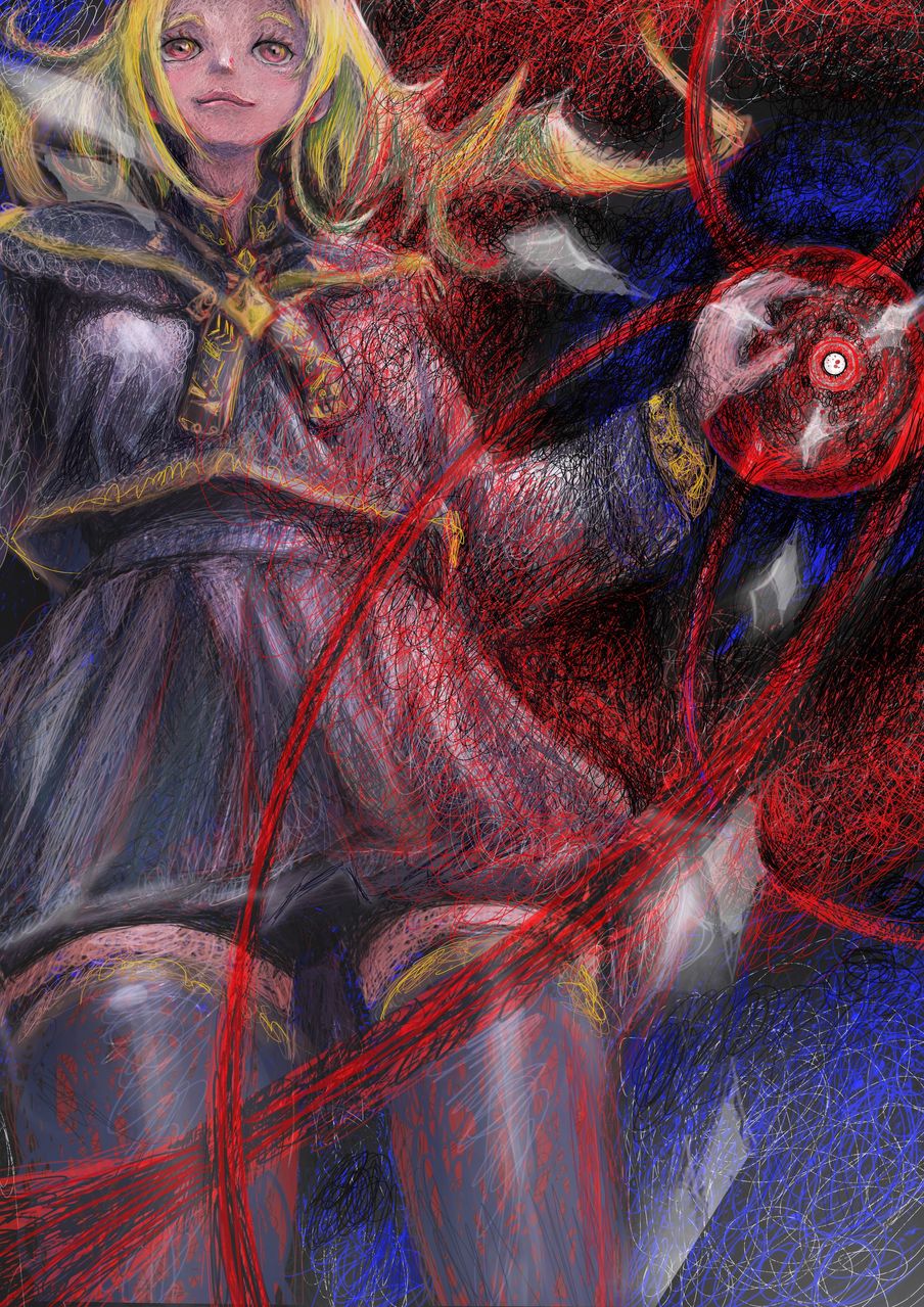 「試してみたい表現があるの？だったら私に派手な魔法でも撃たせてみればいいじゃない」 Illust of ABTOP girl original oc kawaii procreate 女帝 女皇帝 カイゼリン