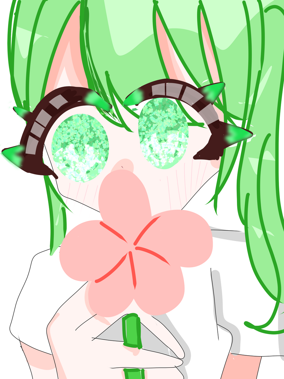 おはなちゃんへ～ Illust of 青空星来　代選中！ぜひ参加してね～！！ medibangpaint イラストに華が咲く