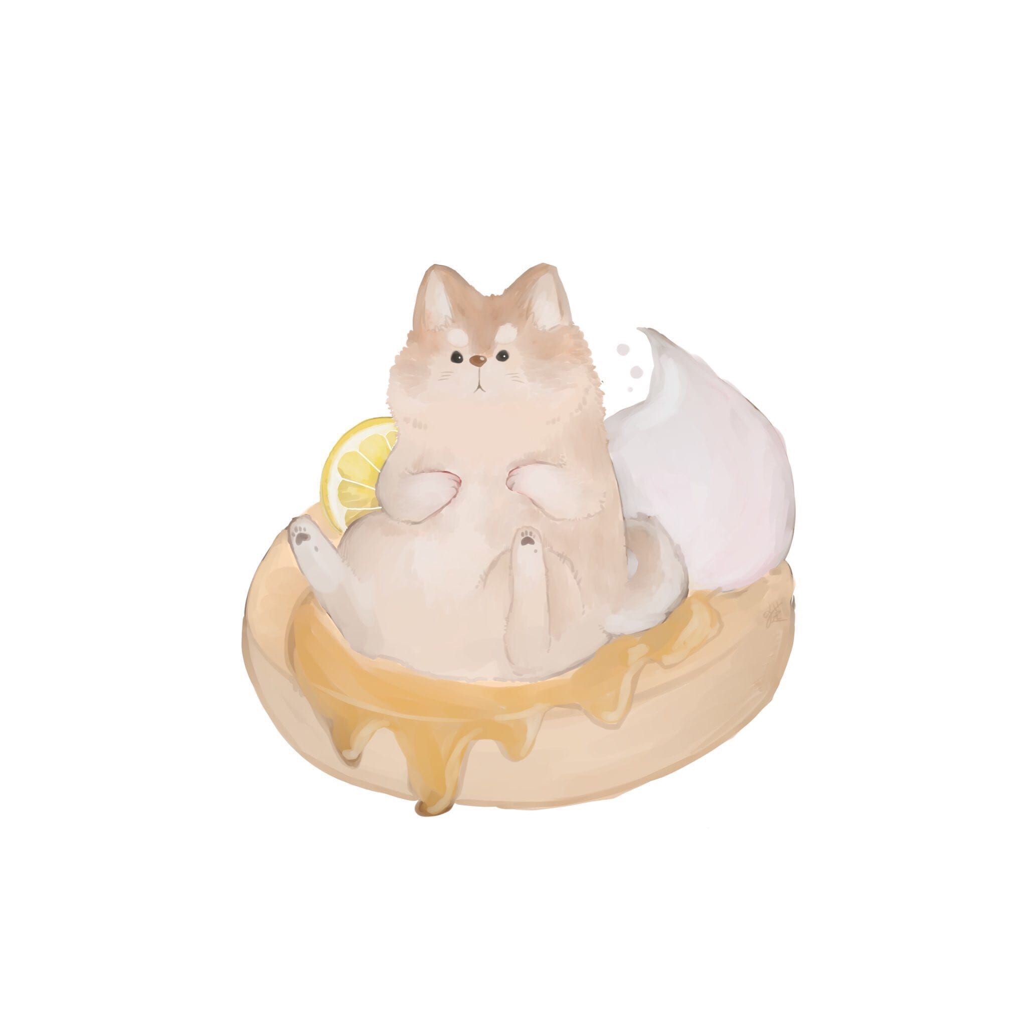 パンケーキ犬 猫本ねこあし - Illustrations ART street
