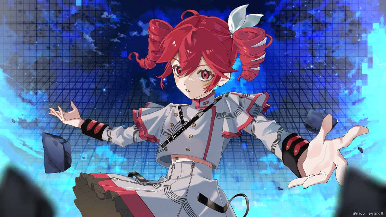 【依頼絵】ノードT・パラドクス Illust of eggroll☆ 仕事絵 illustration 重音テト ボカロ曲 ibispaint 依頼絵 重音テトSV night Teto wonder