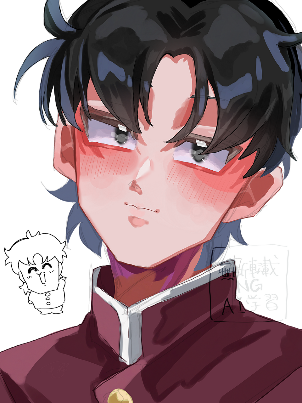 零！ Illust of しゃむ illustration anime boy 奇面組 一堂零 ハイスクール奇面組