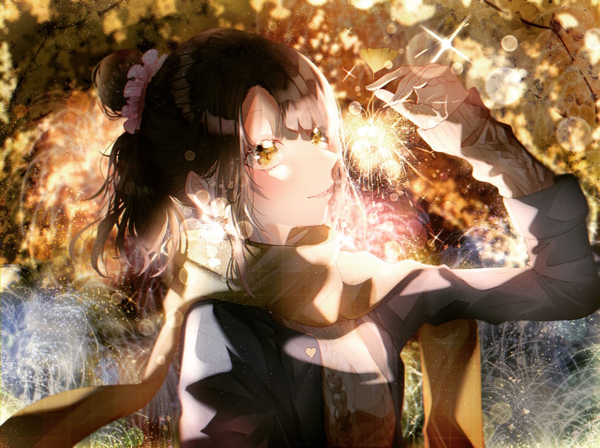 秋の花火 都良 Illustrations Art Street