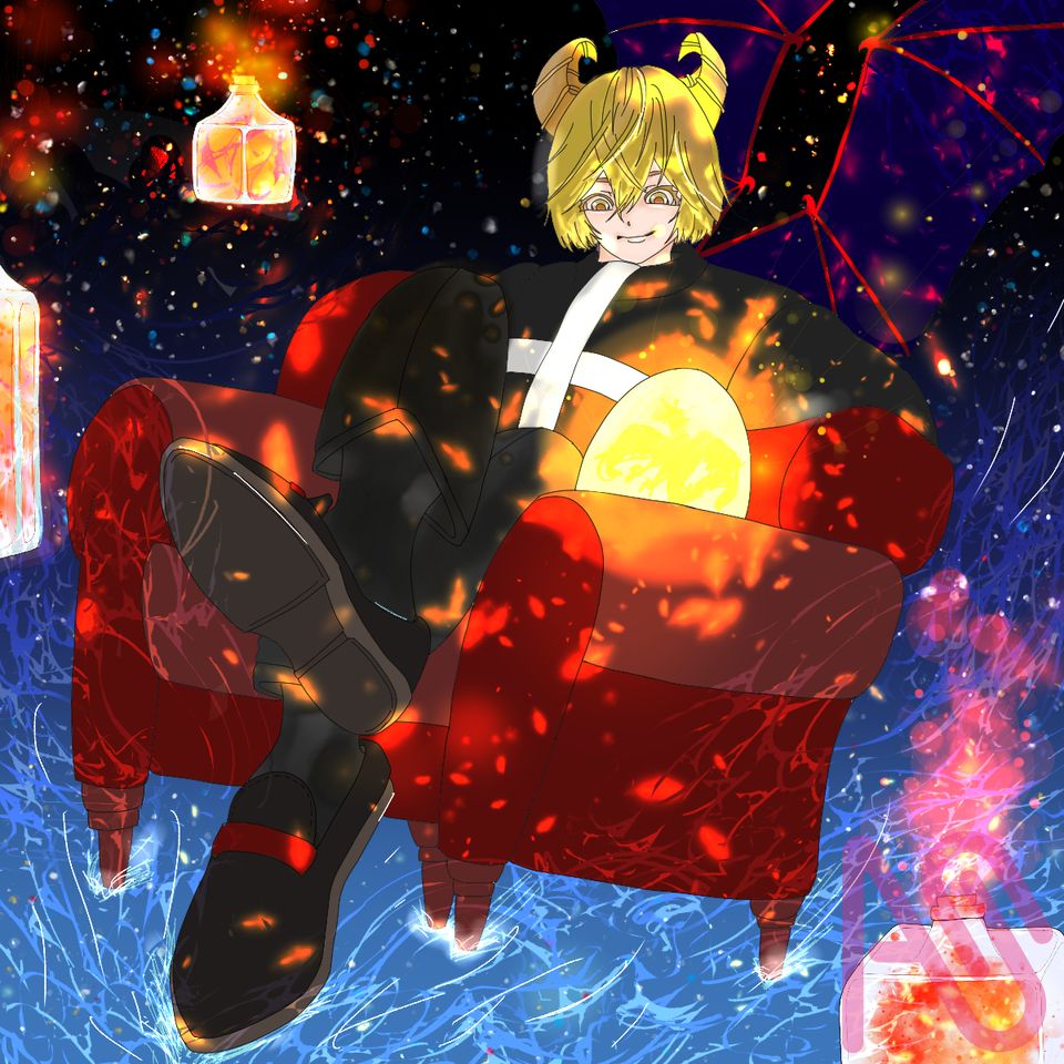 良いの産まれそうじゃん。 Illust of coito* demon illustration boy oc