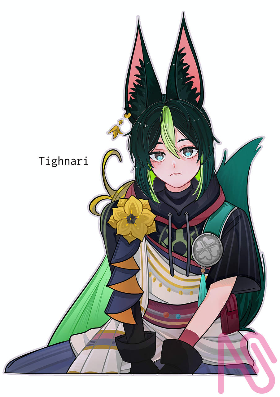 FA① Illust of 0-0 fanart GenshinImpact ティナリ