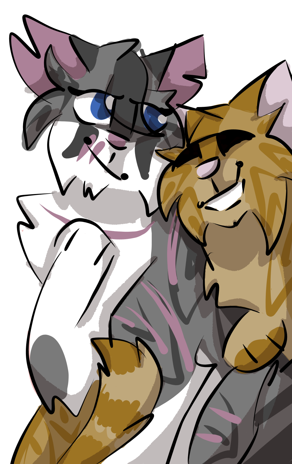 ivypool and fernsong otteremi Illustrations ART street