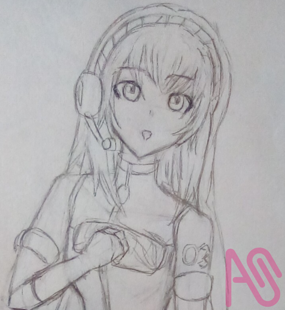 Heheheh Illust of アイ._. fanart VOCALOID illustration Megurine_Luka Megurine drawing, luka