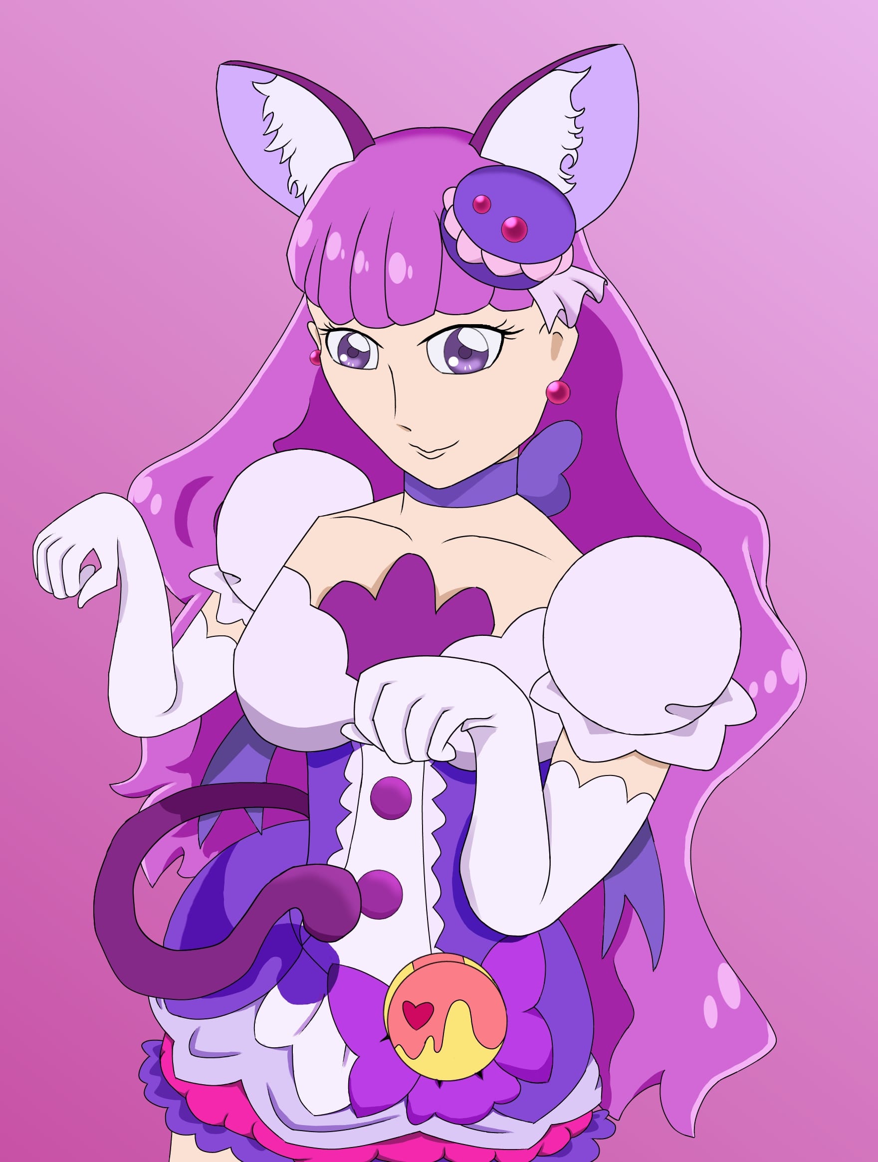 キュアマカロン マシュマロフリースルームウェア プリキュアアラモード キュアマカロン マシュマロフリースルームウェア プリキュアアラモード