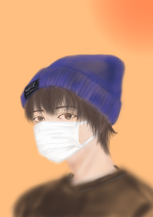 mask Illust of kisoyu medibangpaint マスク ニット帽 Emo
