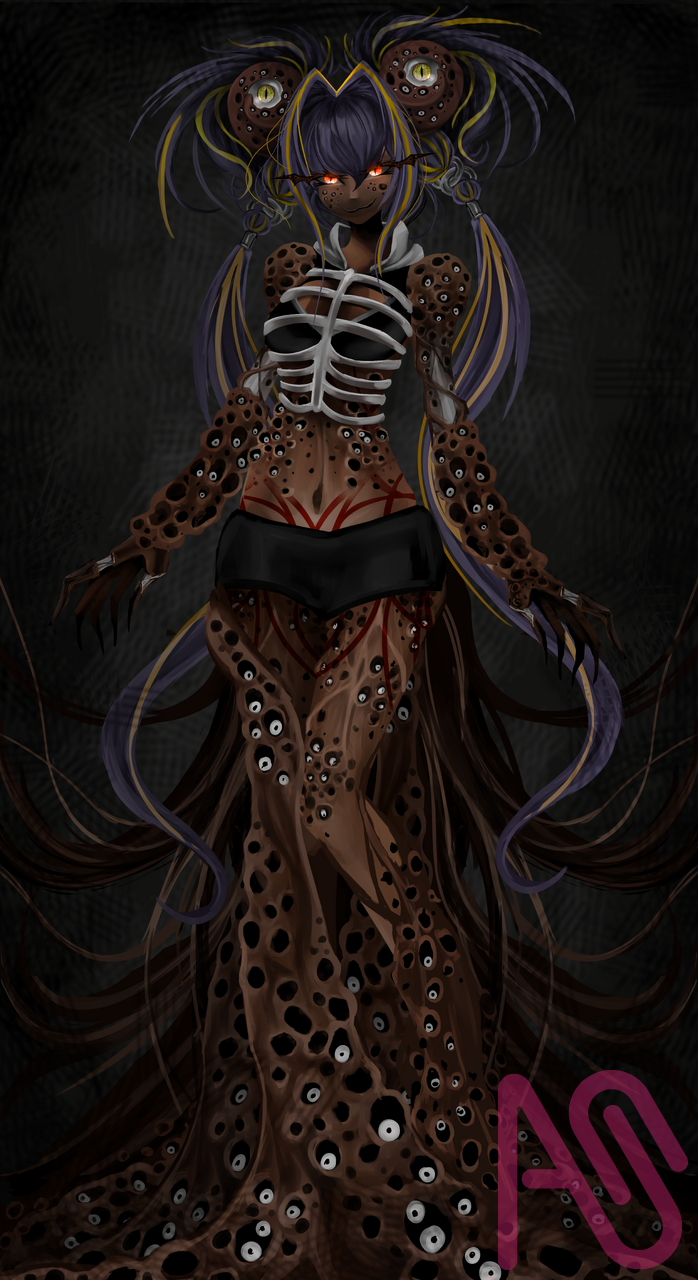 ═════════•°•⚠️•°•═════════ Illust of ꒷꒥꒷ Som ꒷꒥꒷ painting girl drawing illustration art original medibangpaint digital oc Scary
