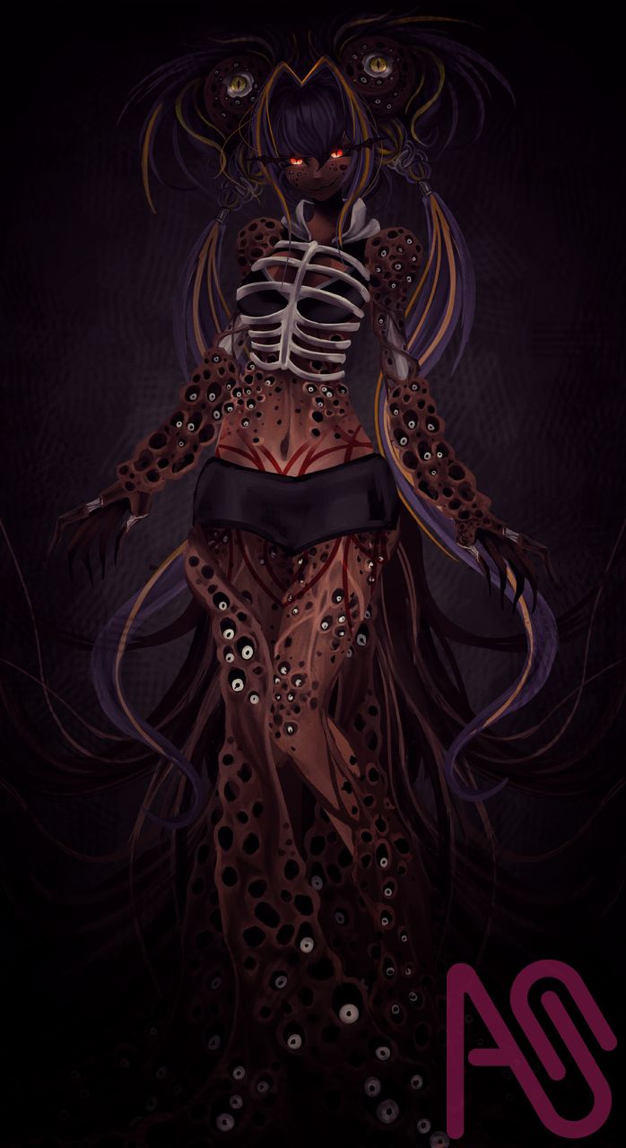 ═════════•°•⚠️•°•═════════ Illust of ꒷꒥꒷ Som ꒷꒥꒷ painting girl drawing illustration art original medibangpaint digital oc Scary