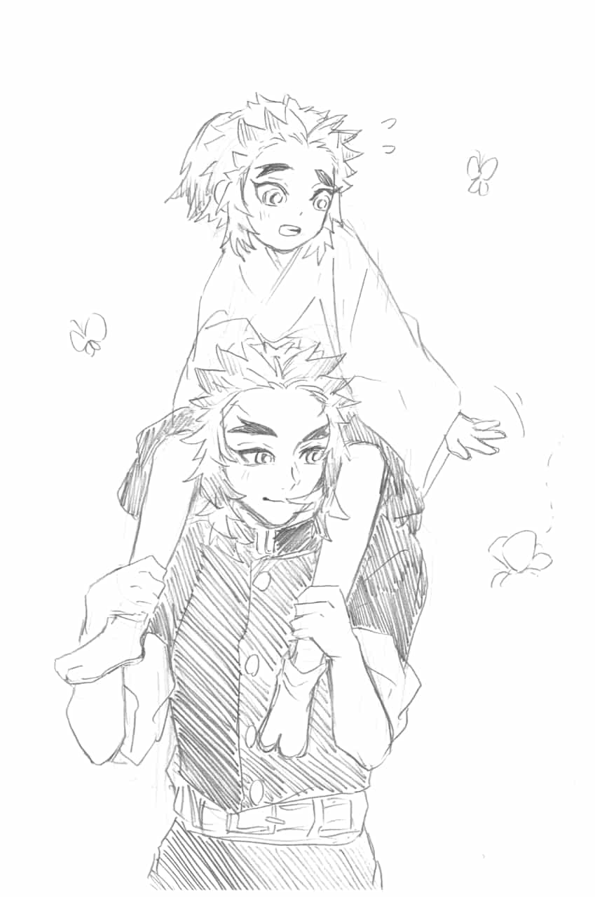 初めての肩車 夢dream Illustrations Art Street