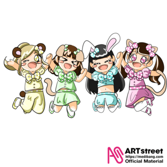 猫王国の王子様とお姫様 皿 일러스트 Art Street 아트 스트리트