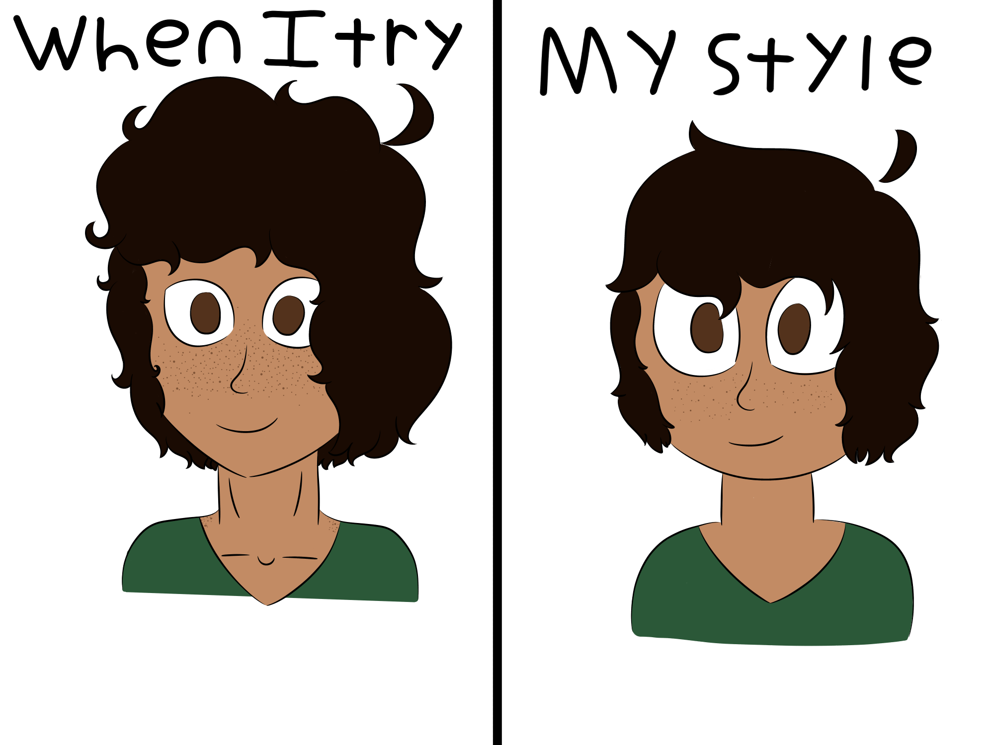 When I Try VS. My Art Style H*ccin Bixby Illustrations ART street