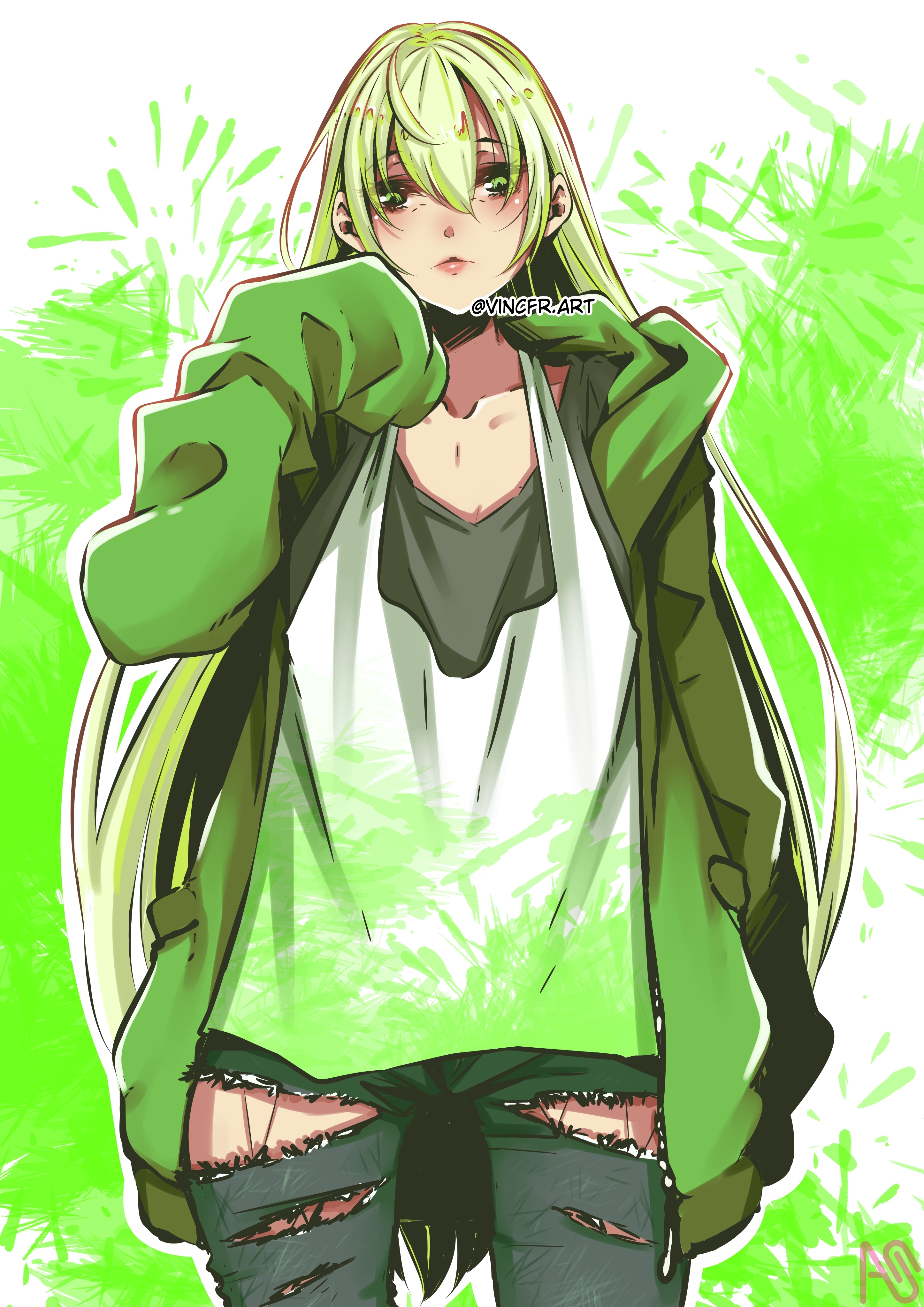 Green 💚 Vincfr.art - イラスト ART street (アートストリート)