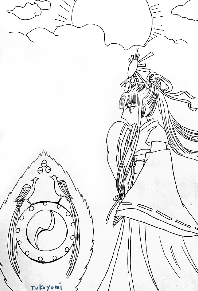 オリキャラ アマテラス 天照 絵馬イメージ Tukuyomi イラスト Art Street アートストリート