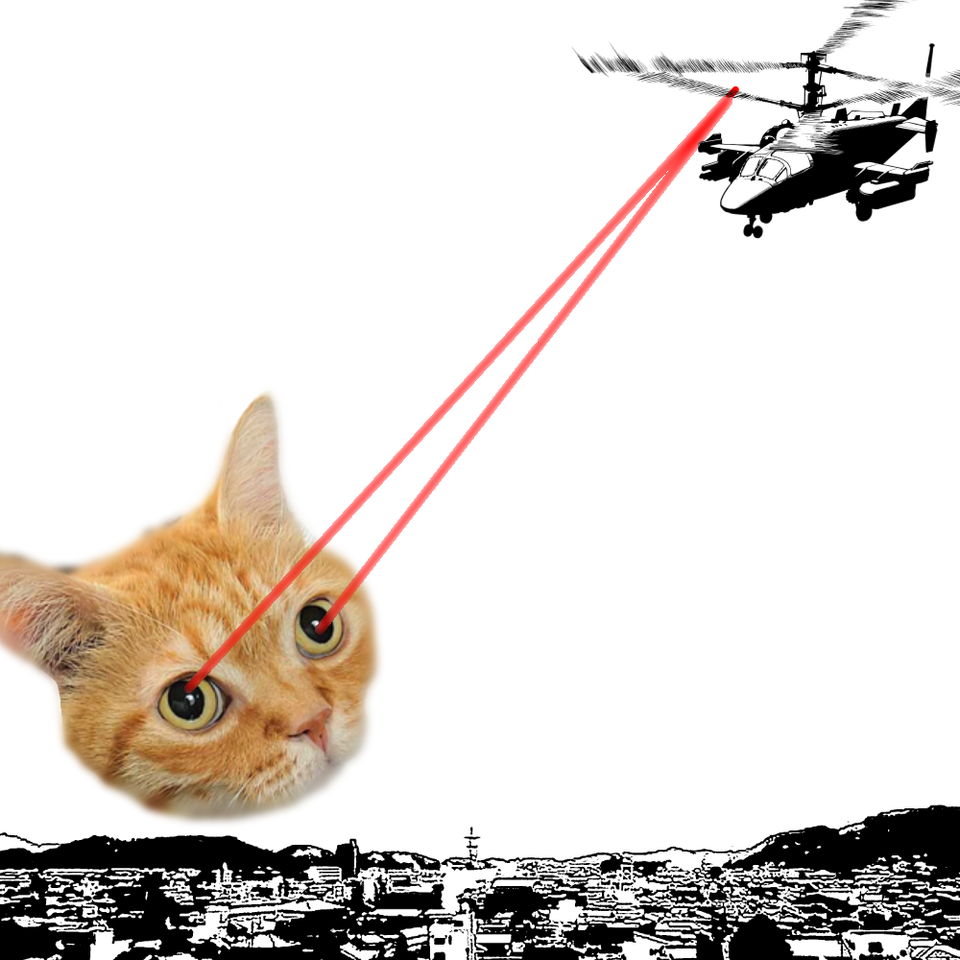 Laser-Cat Illust of The Gaming Zop medibangpaint cat Laser