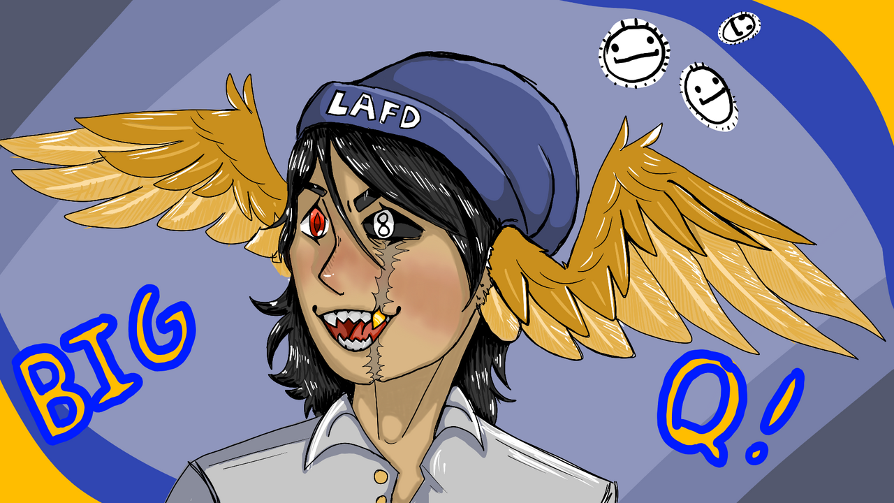 BIG Q ! 🐾Flameteeth Draws🐾 Illustrations ART street