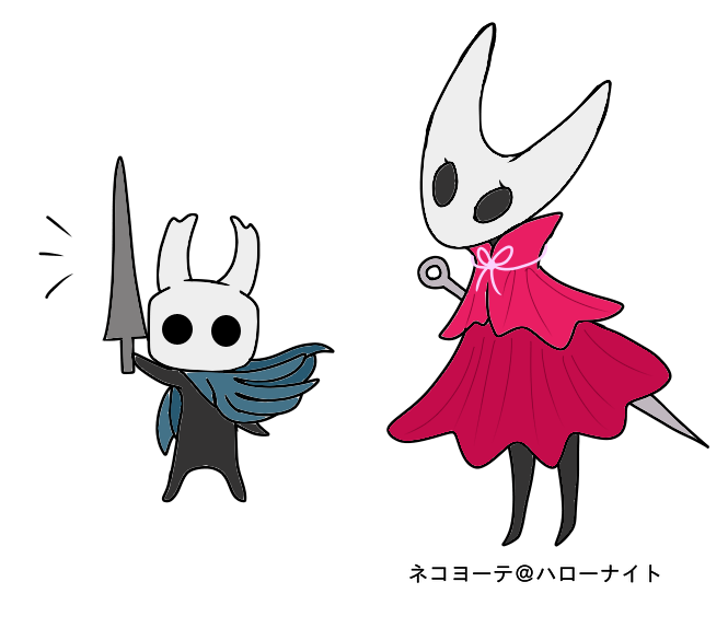 ホロウナイトとホーネットさん ネッコヨーテ 元イカちまき イラスト Art Street アートストリート