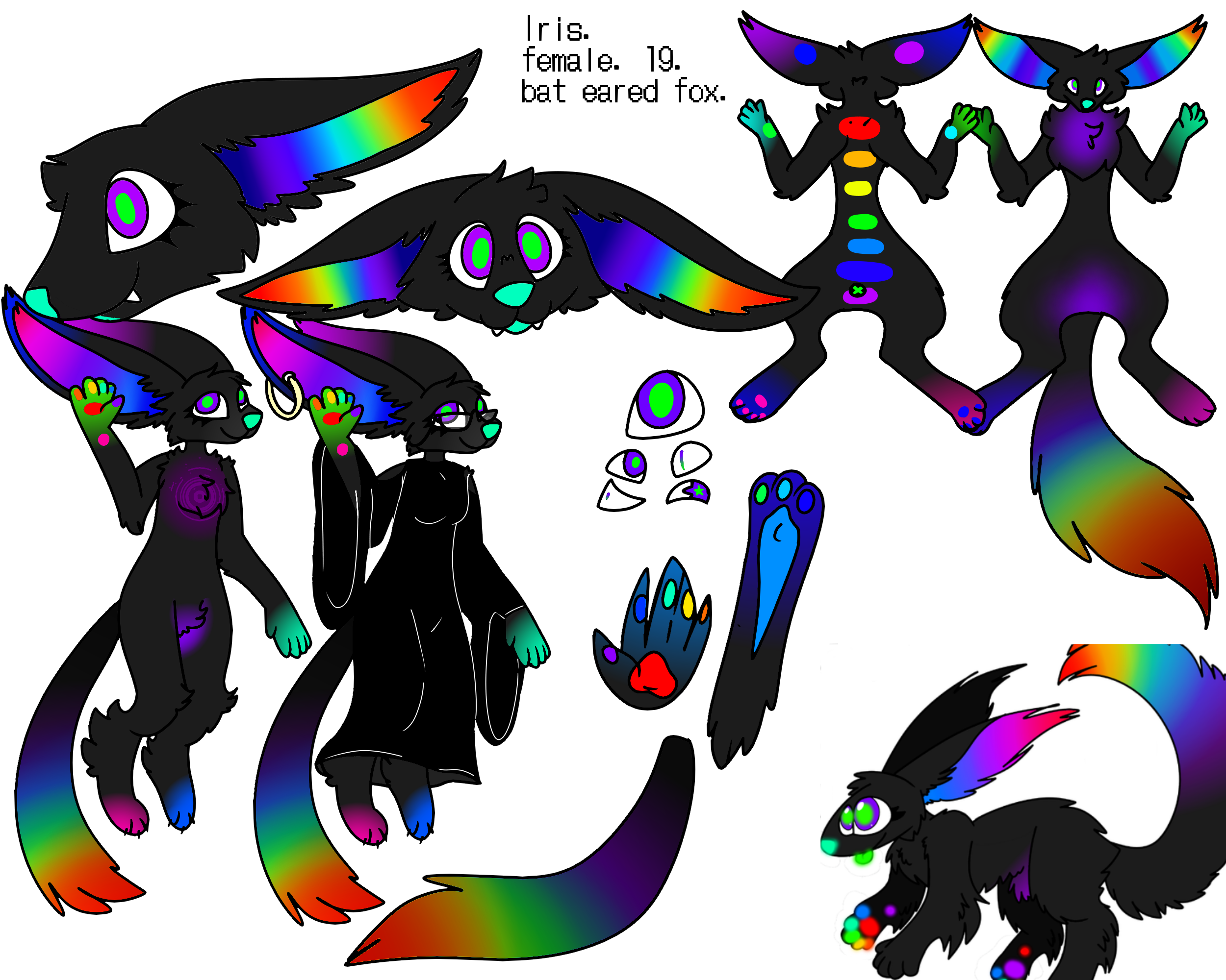 Iris ref sheet Gloomy 👑 - Illustrations ART street