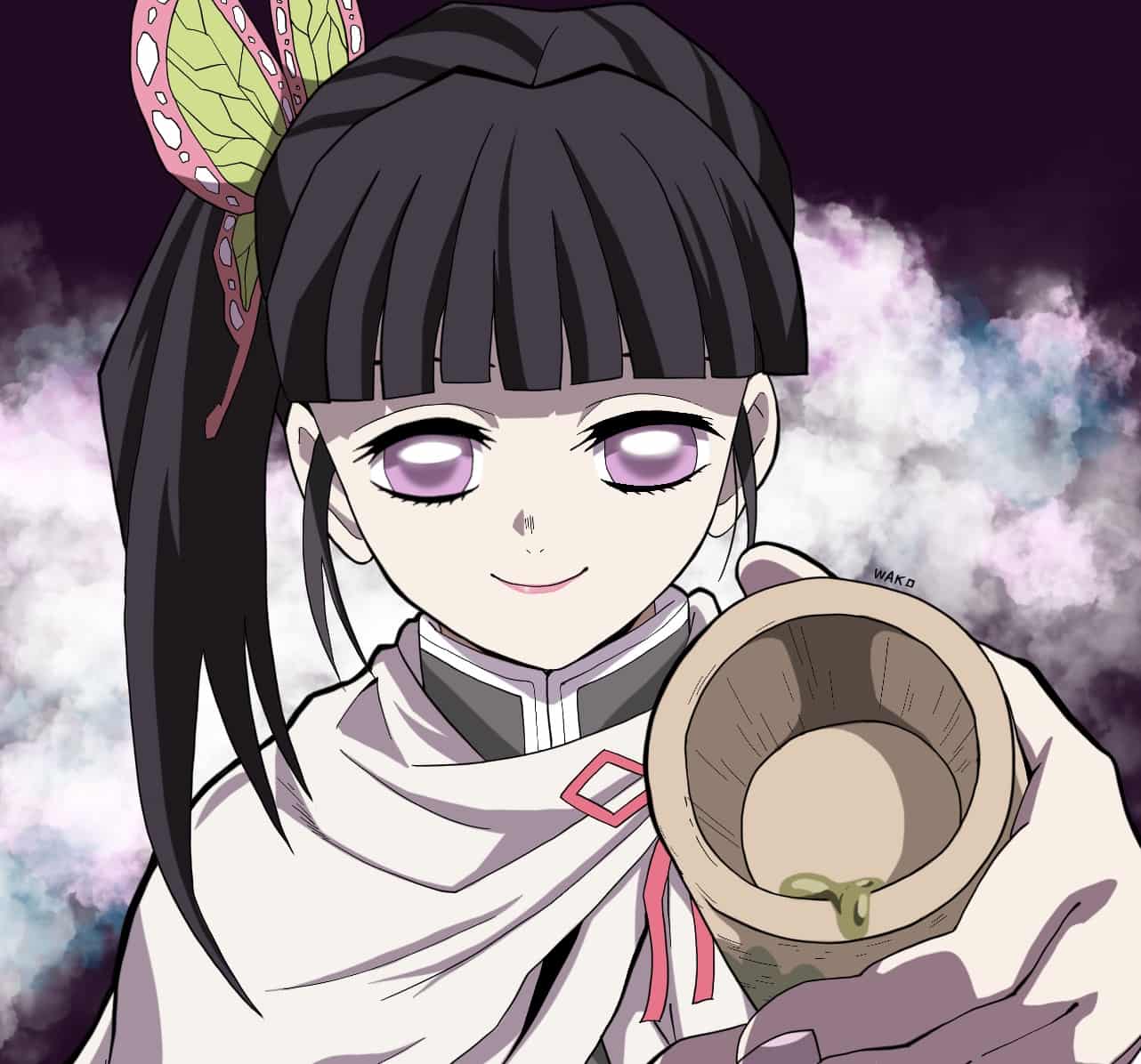 鬼滅の刃、栗花落カナヲを描いてみた！ Wako22 - Illustrations