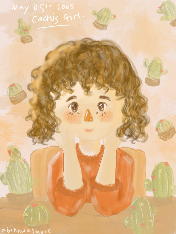 Old Photo Cactus Girl Abin イラスト Art Street アートストリート