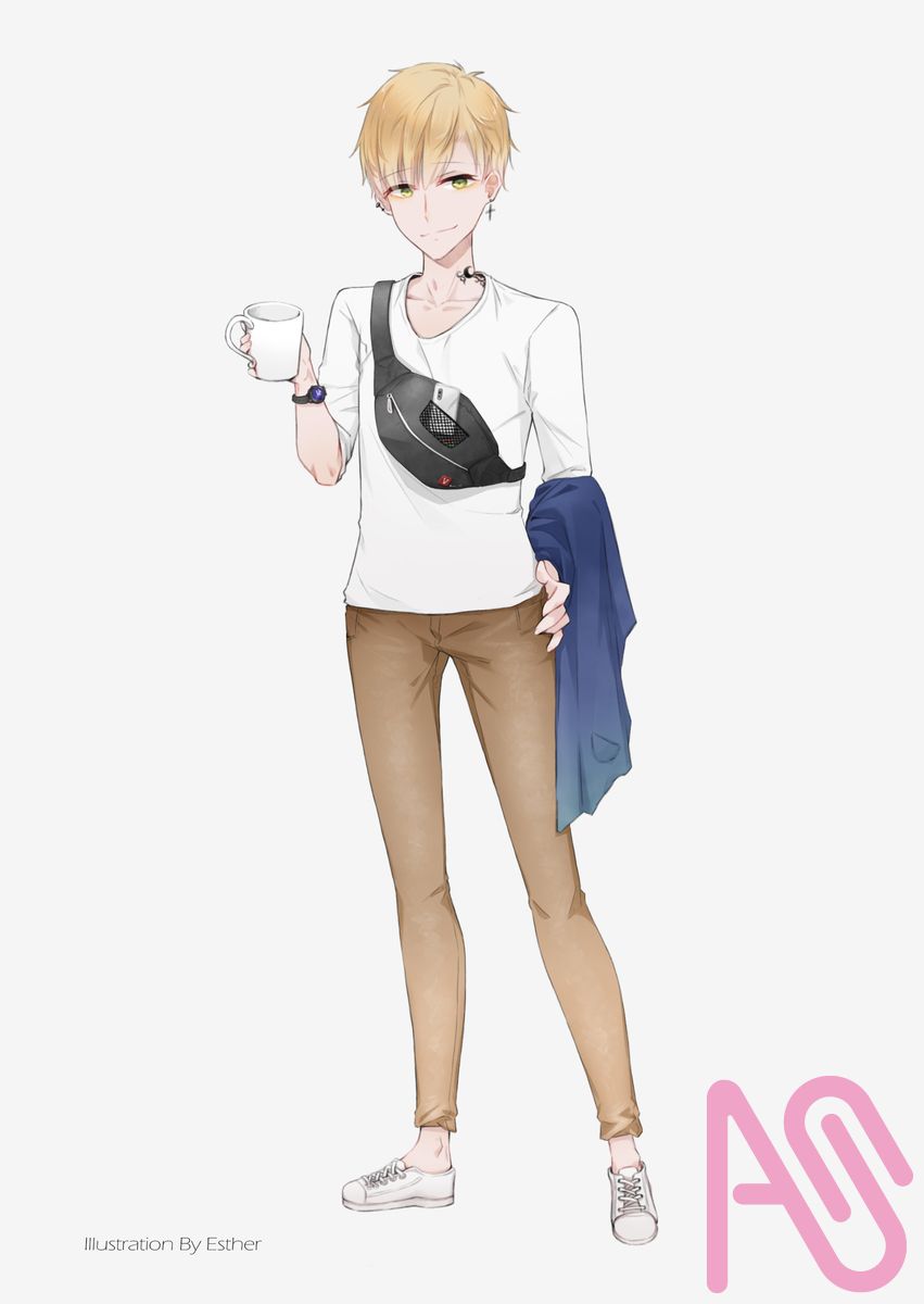 人物立繪 Illust of Esther girl illustration doodle photoshop gift 妮姬