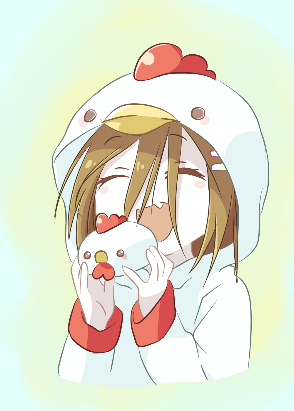 cute chickens X3 p4nd4c4ke Illustrations ART street