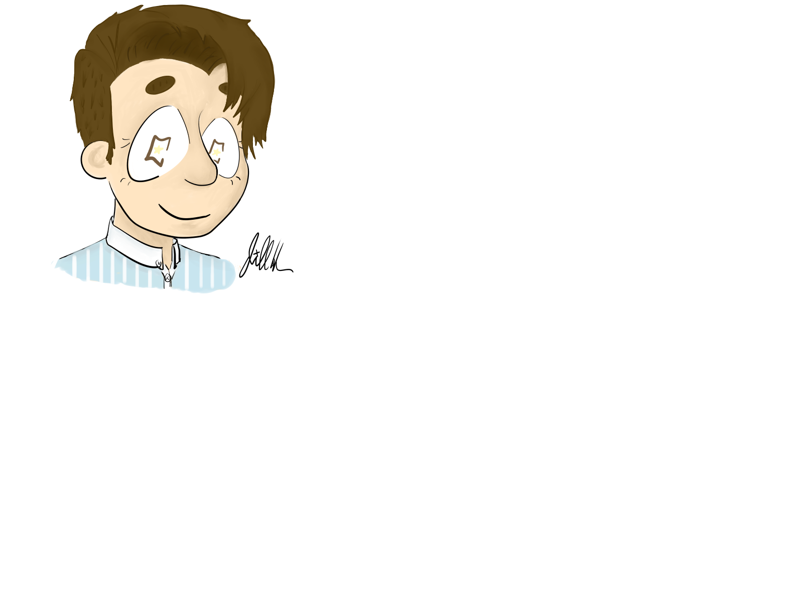 Striped Collar Shirt Beanio Illustrations ART street