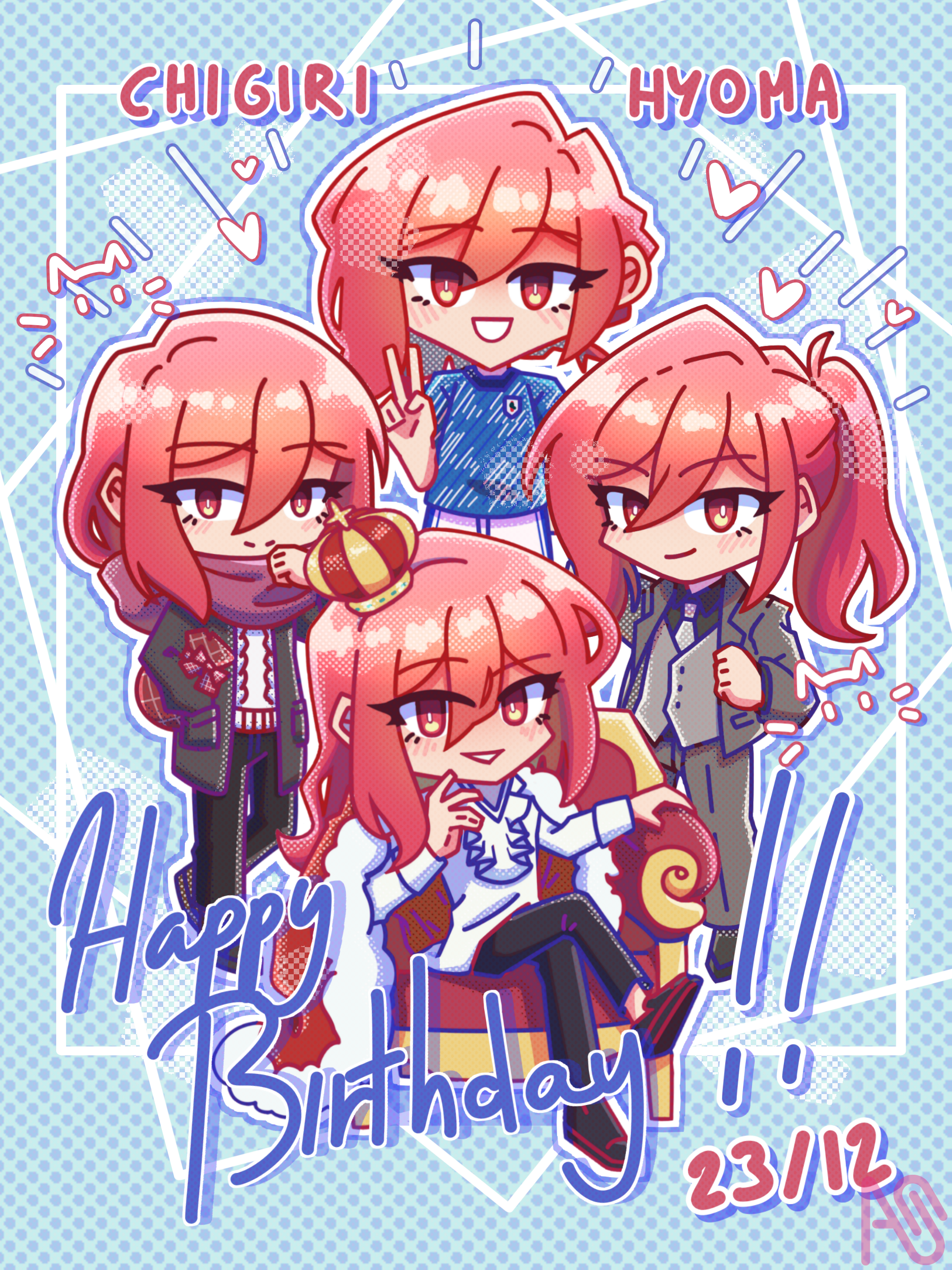 Chigiris birthday!! Whymeimeidraw - Illustrations ART street