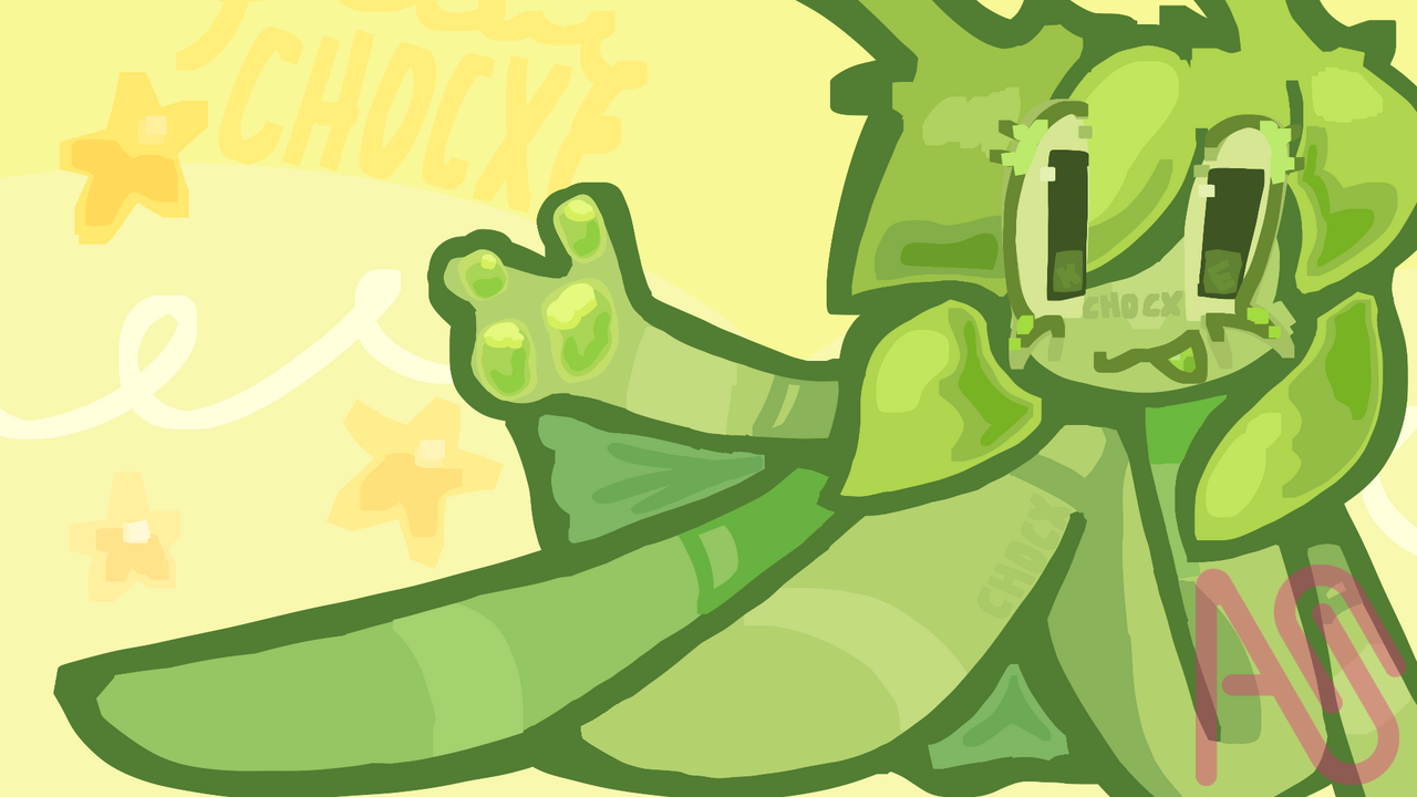 I've tried.. yet another drawing app.. Illust of French1oastSticks art cute silly practice humanized bright bug ocart artstyle flashy