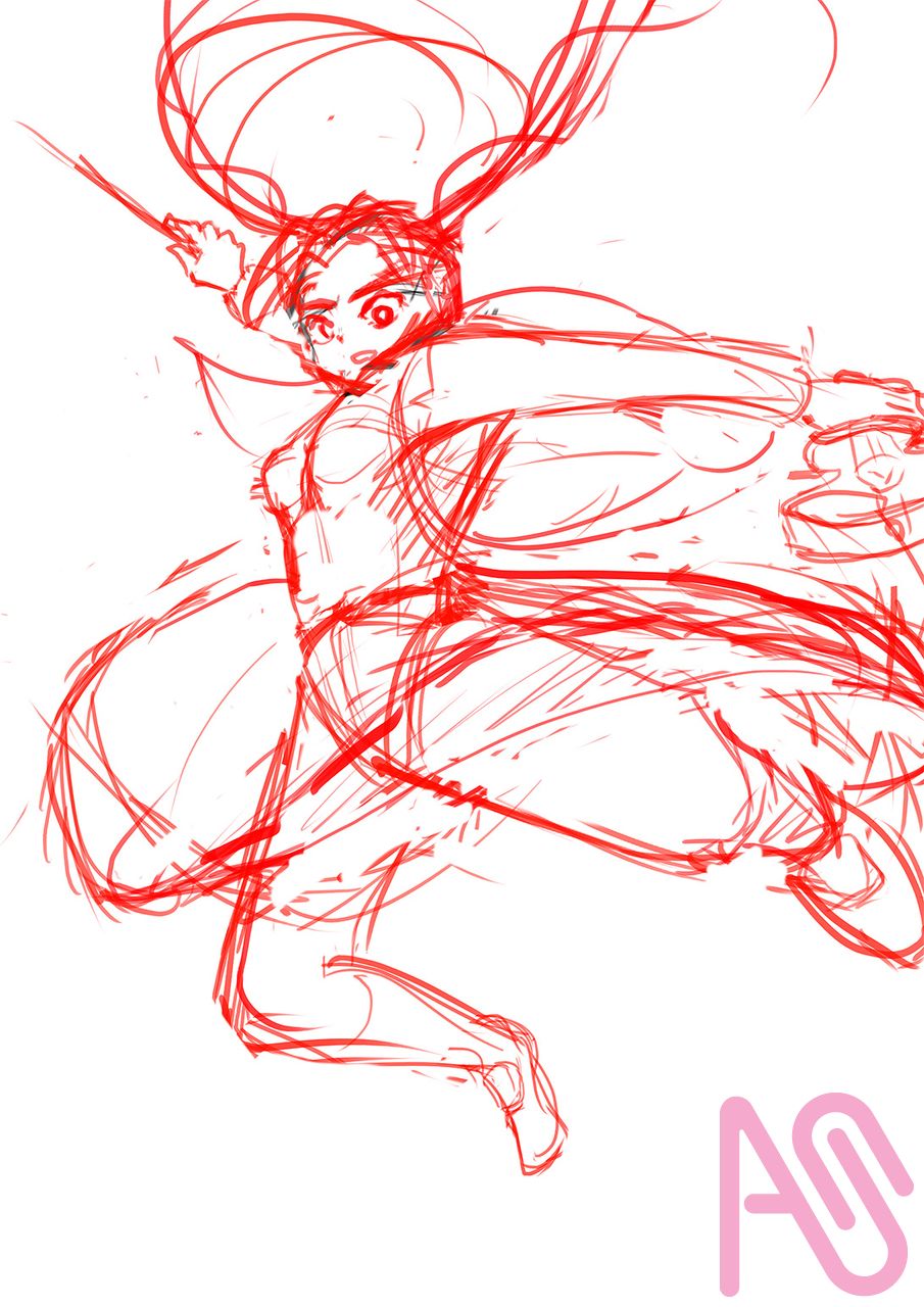 飛び降りる！ Illust of おきけい 女子高生 剣士 girl 楽器 violin 楽器で暴れる