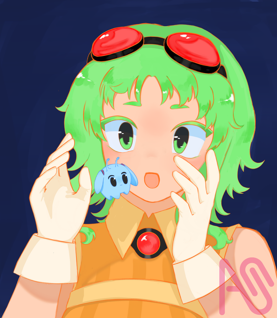 (◥◣ ω◢◤) Illust of StrawsuuBerry fanart VOCALOID miku GUMI vocaloidfanart