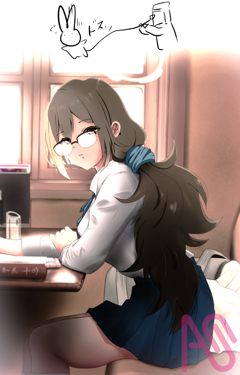 7月３日に尾尻検査ｗ Illust of さと fanfic girl fanart BlueArchive 室笠アカネ