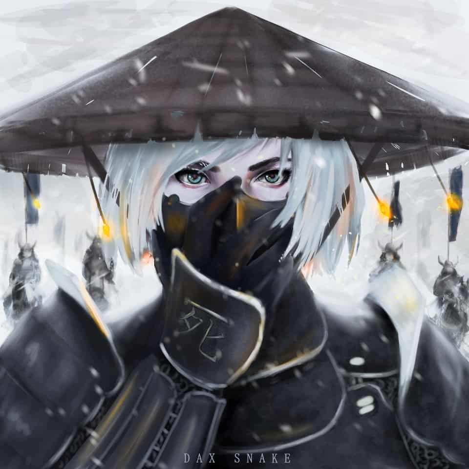 Samurai Girl Dax Illustrations Art Street