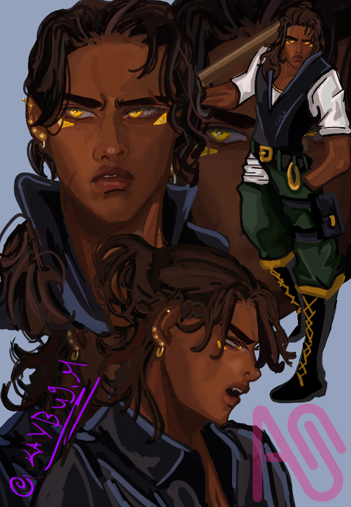 Draw men they said  Illust of Kaybug.H art digital oc semirealism men realism