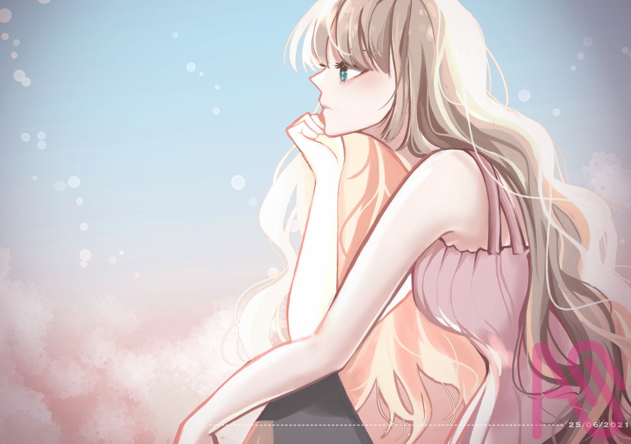 (。♥‿♥。) Illust of Falia.space oc digitaldrawing