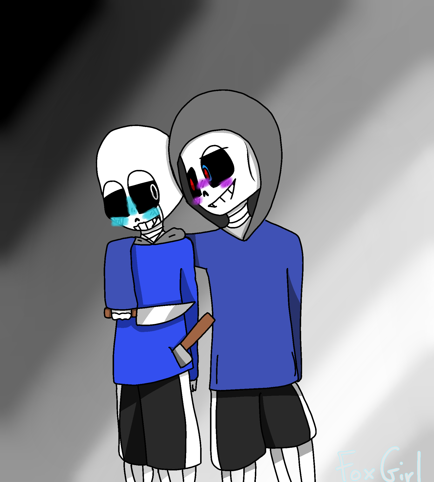 killer X dust foxs_drawings Illustrations ART street