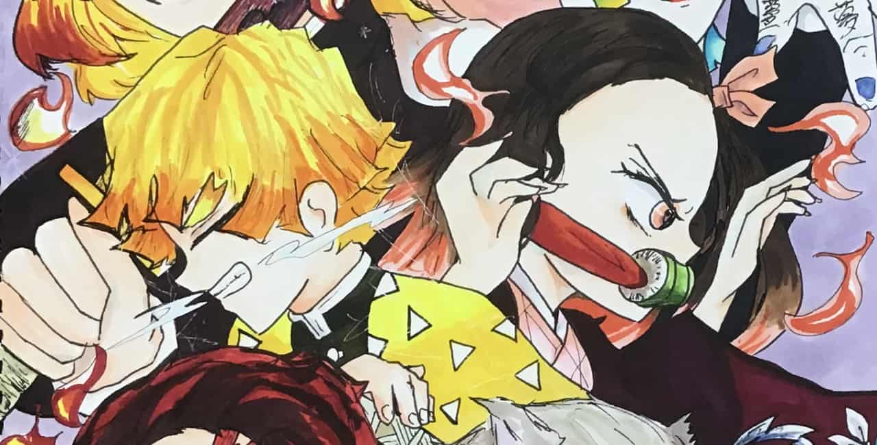 カットバージョン 鬼滅の刃 無限列車編 御神酒蜜柑 低浮上 受験生 Illustrations Art Street