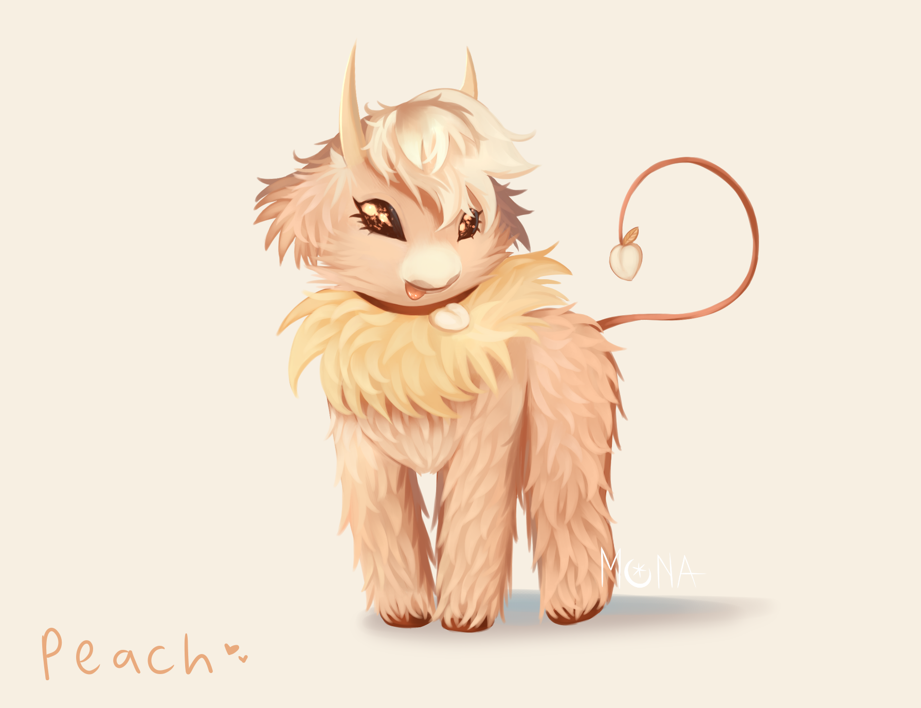 Peach (Cow Adopt by Hope) Muna Sketchy.. Illustrations ART street