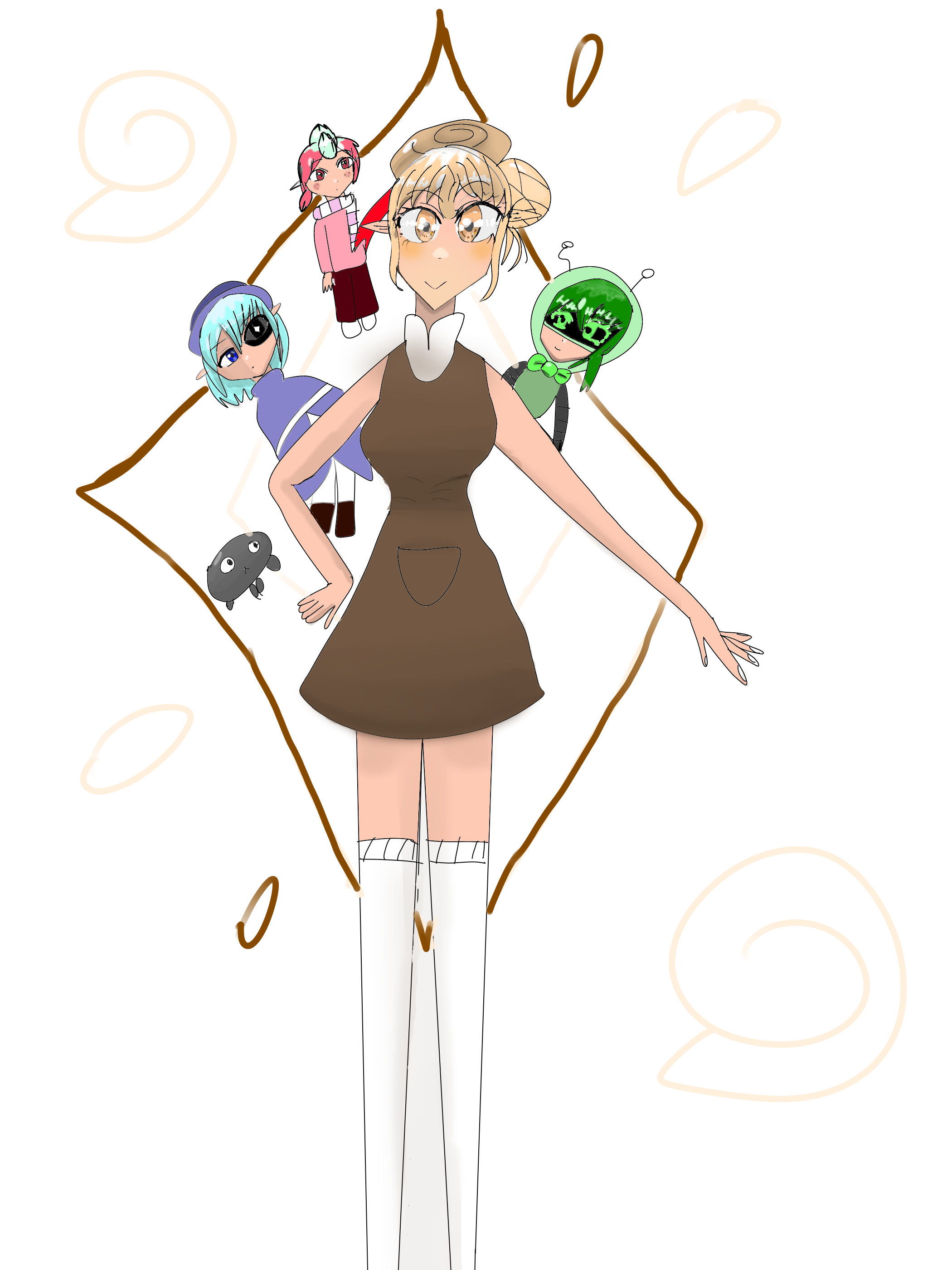 Shelly fossilian dandys world Linea - Illustrations ART street